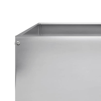 vidaXL Garden Raised Bed 100x100x18.5 cm Galvanised Steel