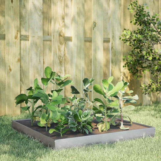 vidaXL Garden Raised Bed 100x100x18,5 cm Galvanised Steel