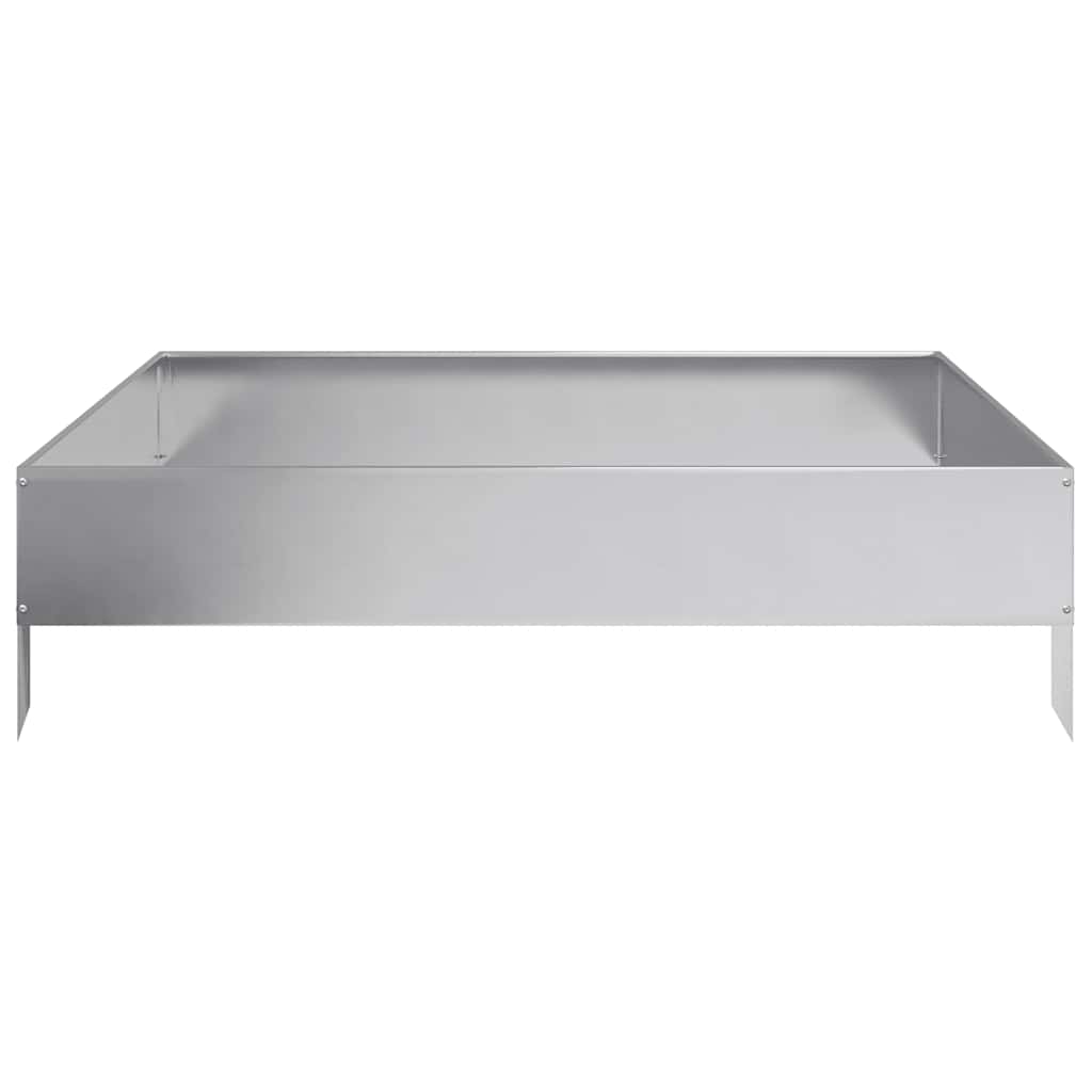 vidaXL Garden Raised Bed 100x100x26 cm Galvanised Steel
