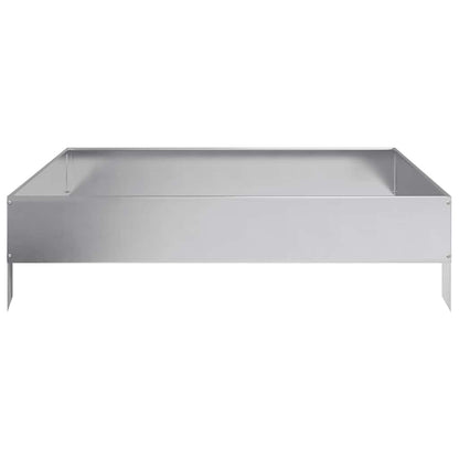 vidaXL Garden Raised Bed 100x100x26 cm Galvanised Steel