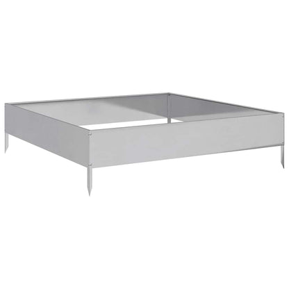 vidaXL Garden Raised Bed 100x100x26 cm Galvanised Steel