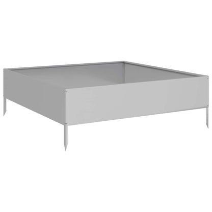 vidaXL Garden Raised Bed 100x100x33.5 cm Galvanised Steel