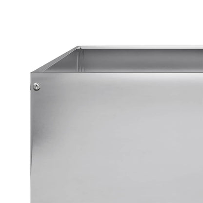 vidaXL Garden Raised Bed 100x100x33.5 cm Galvanised Steel