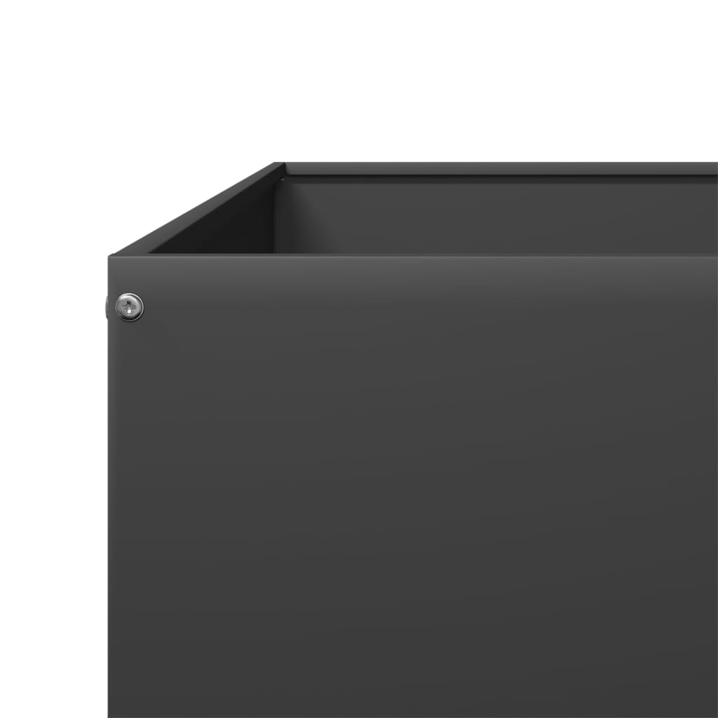 vidaXL Garden Raised Bed Black 100x100x41 cm Steel