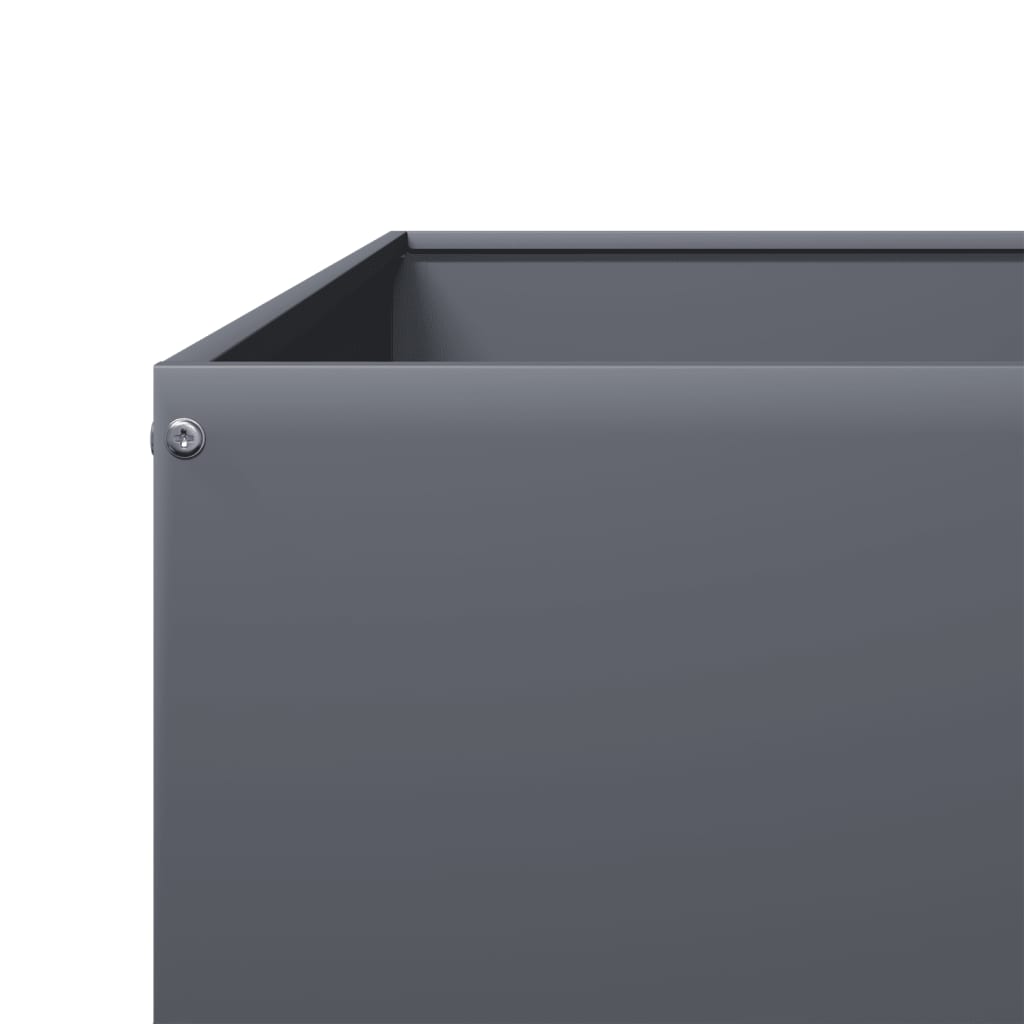 vidaXL Garden Raised Bed Anthracite 100x100x41 cm Steel