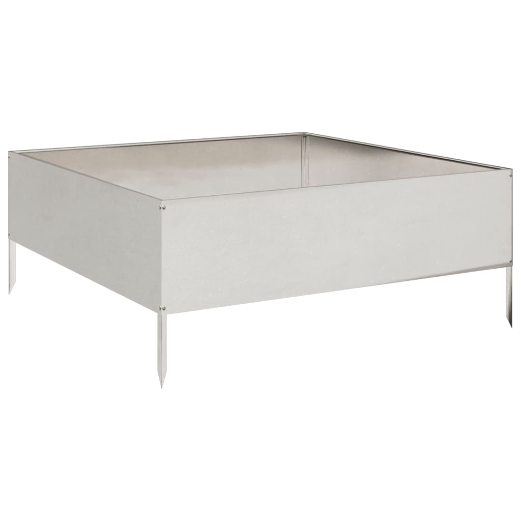 vidaXL Garden Raised Bed 100x100x41 cm Stainless Steel