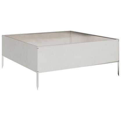 vidaXL Garden Raised Bed 100x100x41 cm Stainless Steel