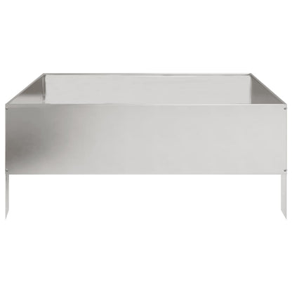 vidaXL Garden Raised Bed 100x100x41 cm Stainless Steel