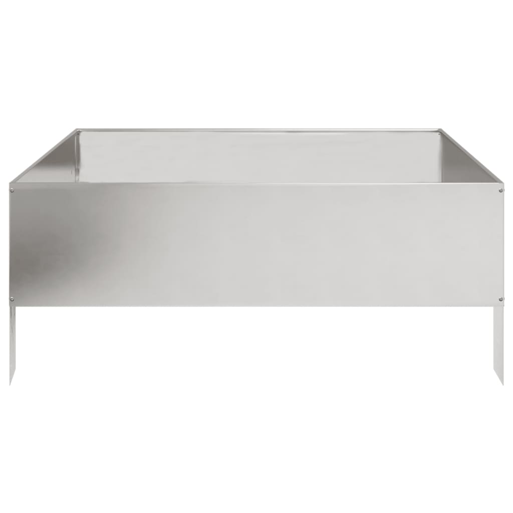 vidaXL Garden Raised Bed 100x100x41 cm Stainless Steel