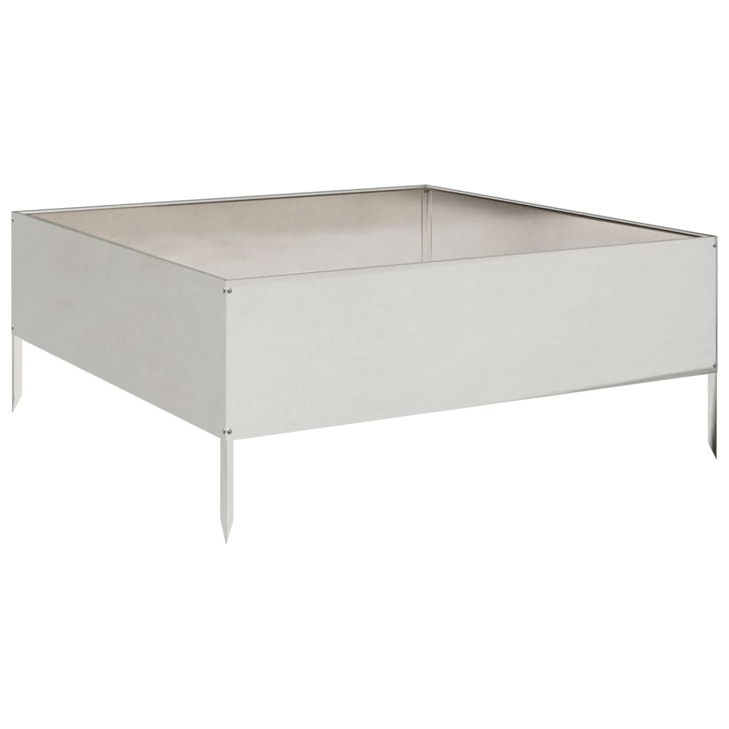 vidaXL Garden Raised Bed 100x100x41 cm Stainless Steel