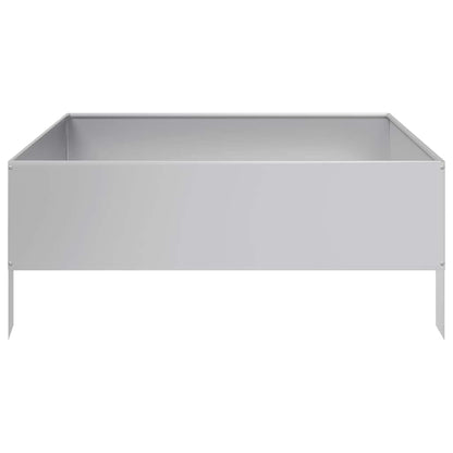 vidaXL Garden Raised Bed 100x100x41 cm Galvanised Steel