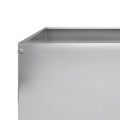 vidaXL Garden Raised Bed 100x100x41 cm Galvanised Steel