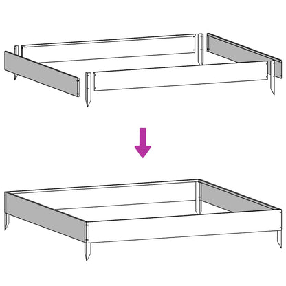 vidaXL Garden Raised Bed 100x100x41 cm Galvanised Steel