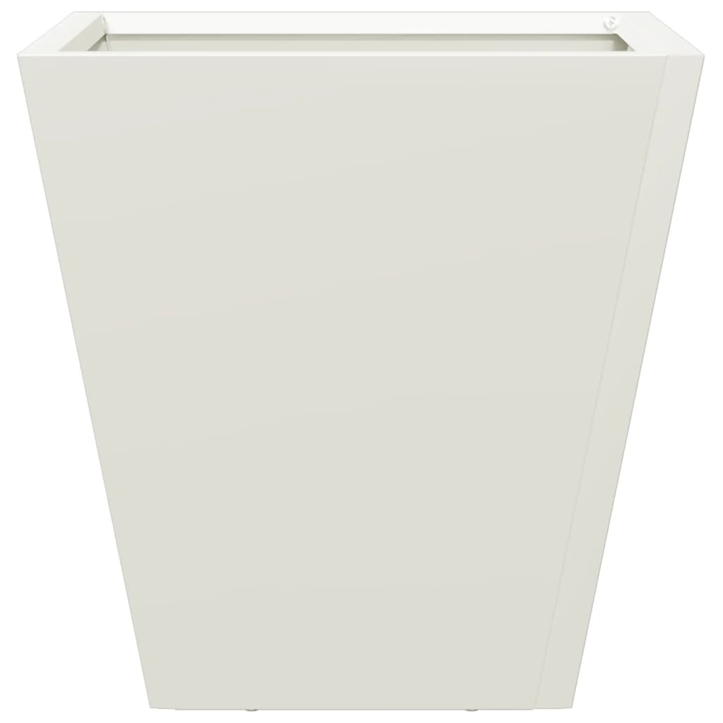 vidaXL Garden Planter White 30x30x30 cm Steel