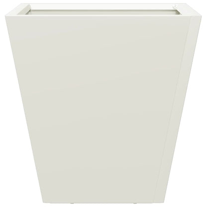 vidaXL Garden Planter White 30x30x30 cm Steel