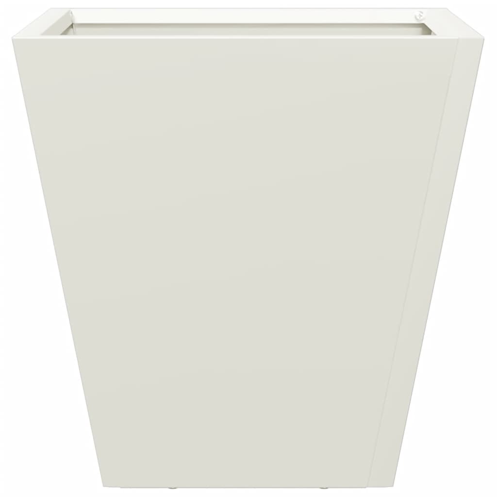 vidaXL Garden Planter White 30x30x30 cm Steel