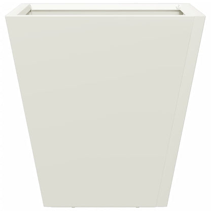 vidaXL Garden Planter White 30x30x30 cm Steel