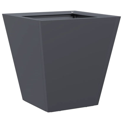 vidaXL Garden Planters Anthracite 2 pcs 30x30x30 cm Steel