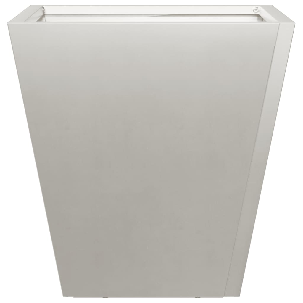 vidaXL Garden Planters 2 pcs 30x30x30 cm Stainless Steel
