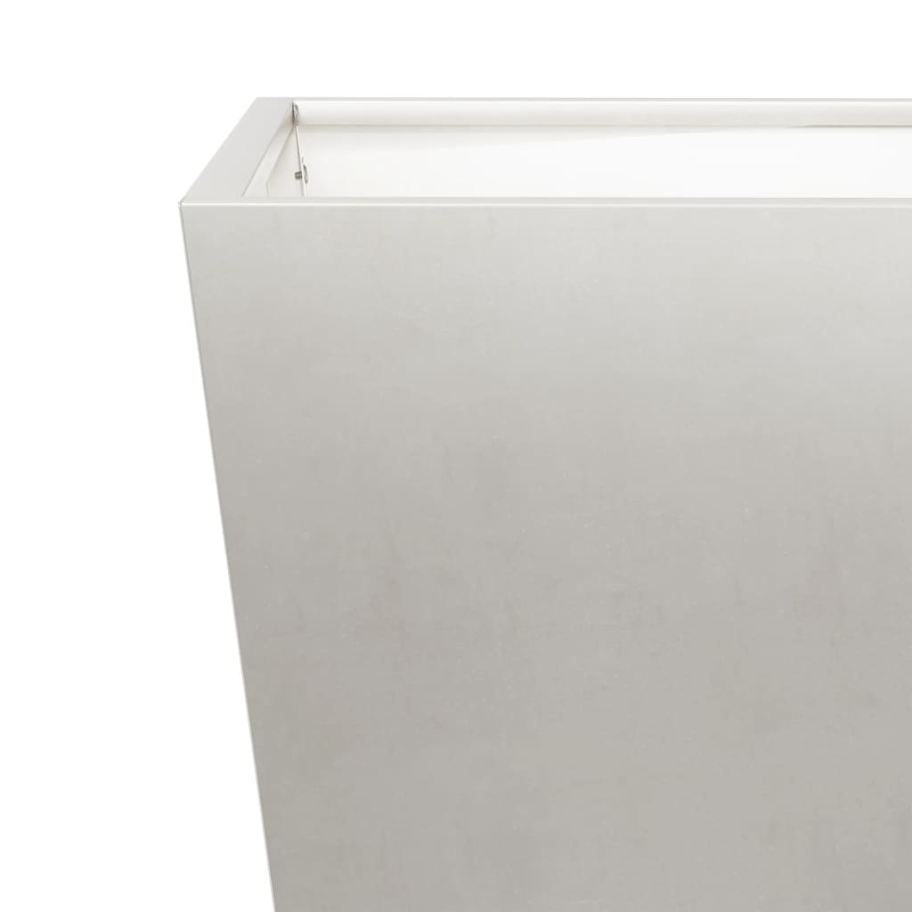 vidaXL Garden Planters 2 pcs 30x30x30 cm Stainless Steel