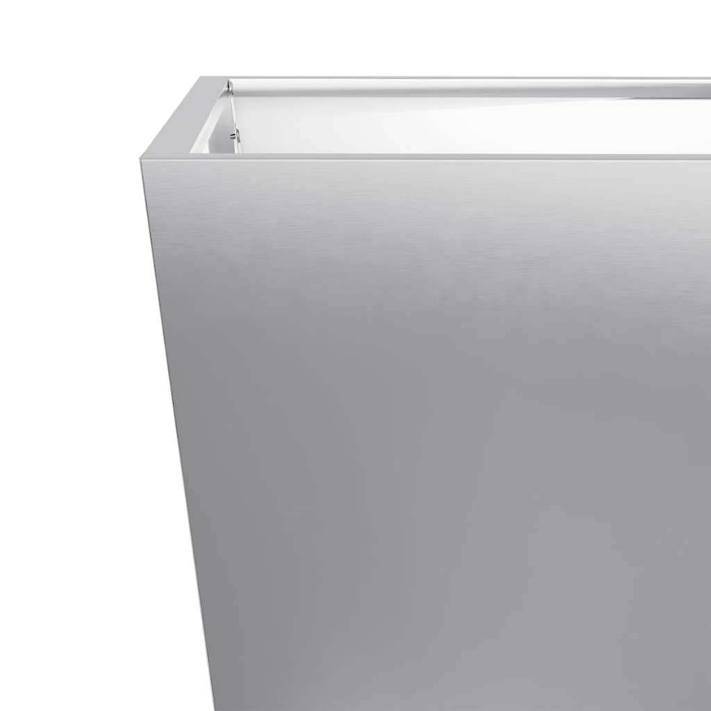 vidaXL Garden Planters 30x30x30 cm 2 pcs Galvanised Steel