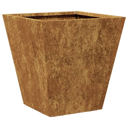 vidaXL Garden Planter 30x30x30 cm Weathering Steel