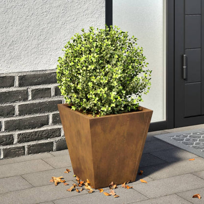 vidaXL Garden Planter 30x30x30 cm Weathering Steel