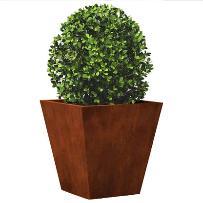 vidaXL Garden Planters 2 pcs 30x30x30 cm Weathering Steel