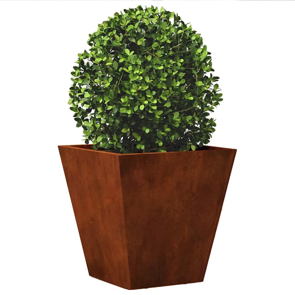 vidaXL Garden Planters 2 pcs 30x30x30 cm Weathering Steel