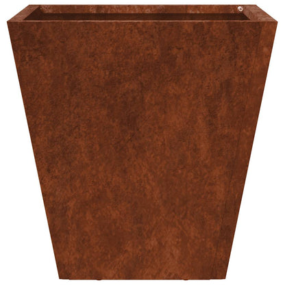 vidaXL Garden Planters 2 pcs 30x30x30 cm Weathering Steel