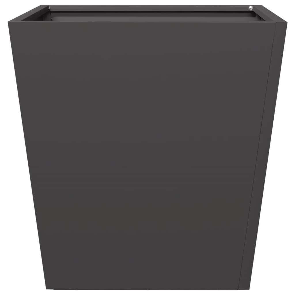 vidaXL Garden Planter Black 40x40x40 cm Steel
