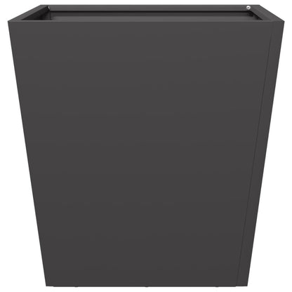 vidaXL Garden Planter Black 40x40x40 cm Steel
