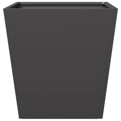 vidaXL Garden Planters Black 2 pcs 40x40x40 cm Steel