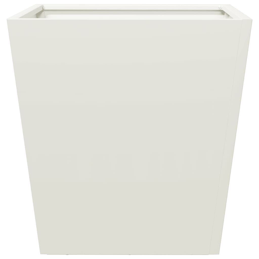 vidaXL Garden Planter White 40x40x40 cm Steel