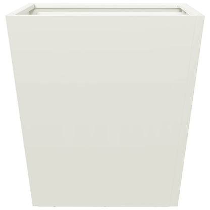 vidaXL Garden Planter White 40x40x40 cm Steel