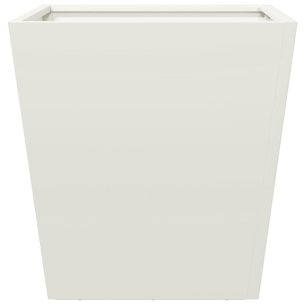 vidaXL Garden Planter White 40x40x40 cm Steel
