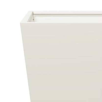 vidaXL Garden Planter White 40x40x40 cm Steel