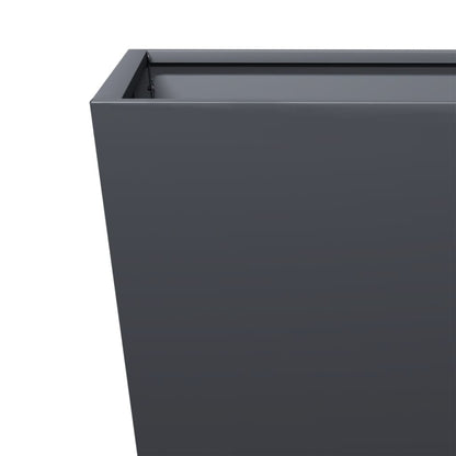 vidaXL Garden Planters Anthracite 2 pcs 40x40x40 cm Steel
