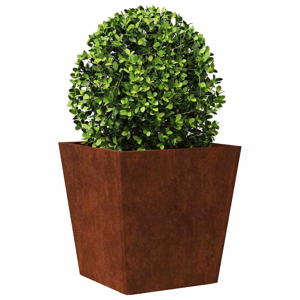 vidaXL Garden Planters 2 pcs 40x40x40 cm Weathering Steel
