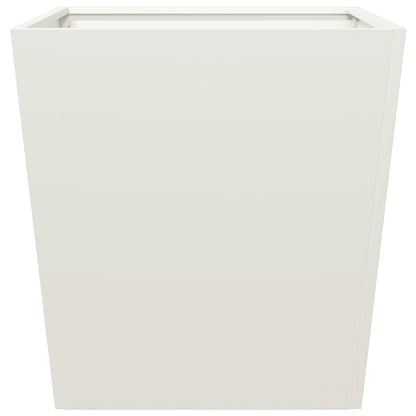 vidaXL Garden Planters White 2 pcs 50x50x50 cm Steel