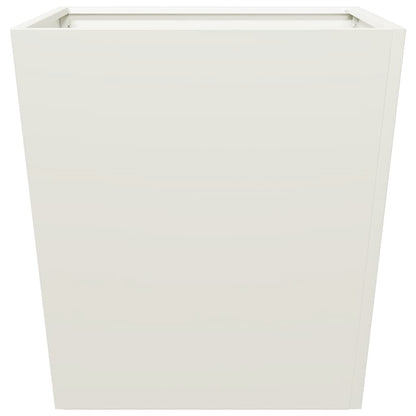 vidaXL Garden Planters White 2 pcs 50x50x50 cm Steel
