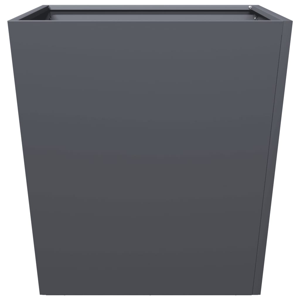 vidaXL Garden Planter Anthracite 50x50x50 cm Steel