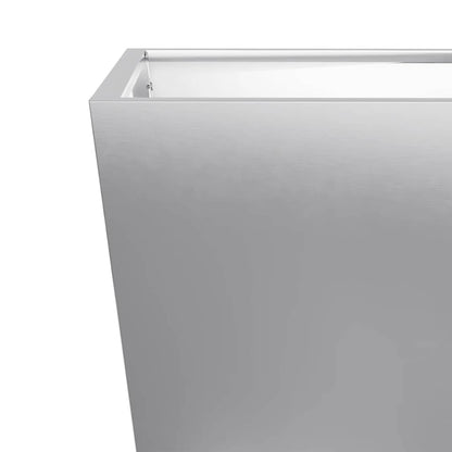 vidaXL Garden Planter 50x50x50 cm Galvanised Steel