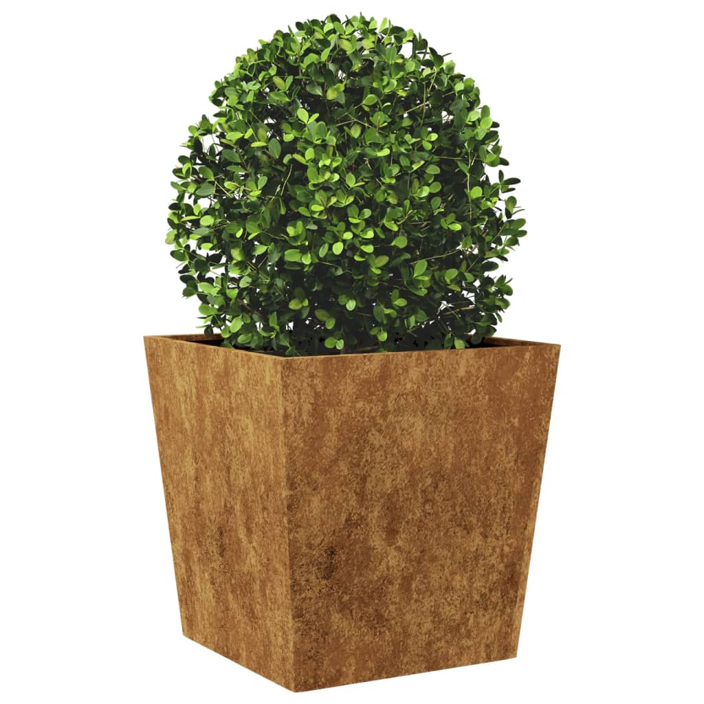 vidaXL Garden Planters 2 pcs 50x50x50 cm Weathering Steel