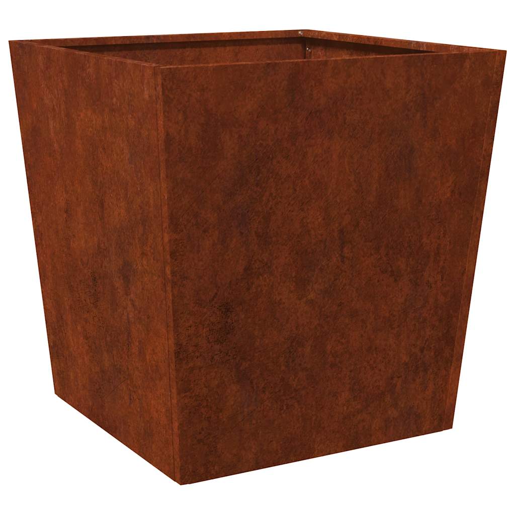 vidaXL Garden Planters 2 pcs 50x50x50 cm Weathering Steel