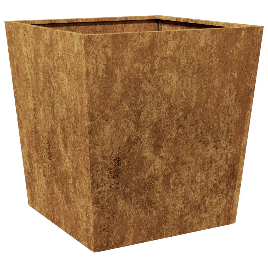 vidaXL Garden Planters 2 pcs 50x50x50 cm Weathering Steel