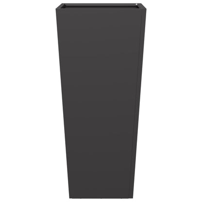 vidaXL Garden Planter Black 35x35x75 cm Steel