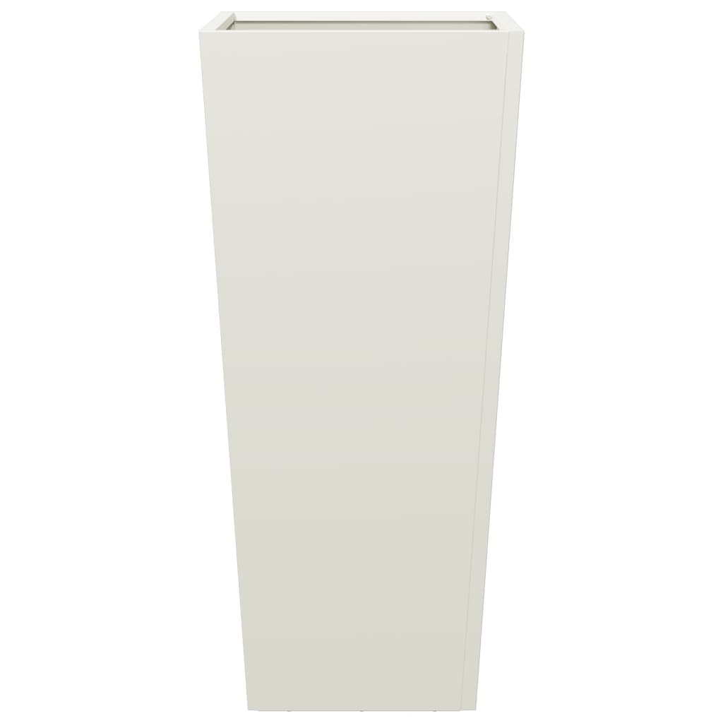 vidaXL Garden Planter White 35x35x75 cm Steel