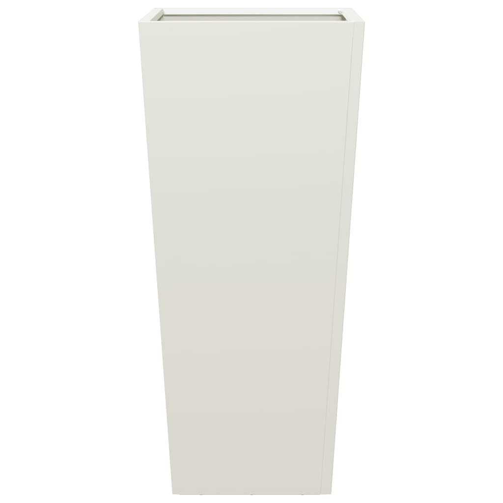 vidaXL Garden Planter White 35x35x75 cm Steel