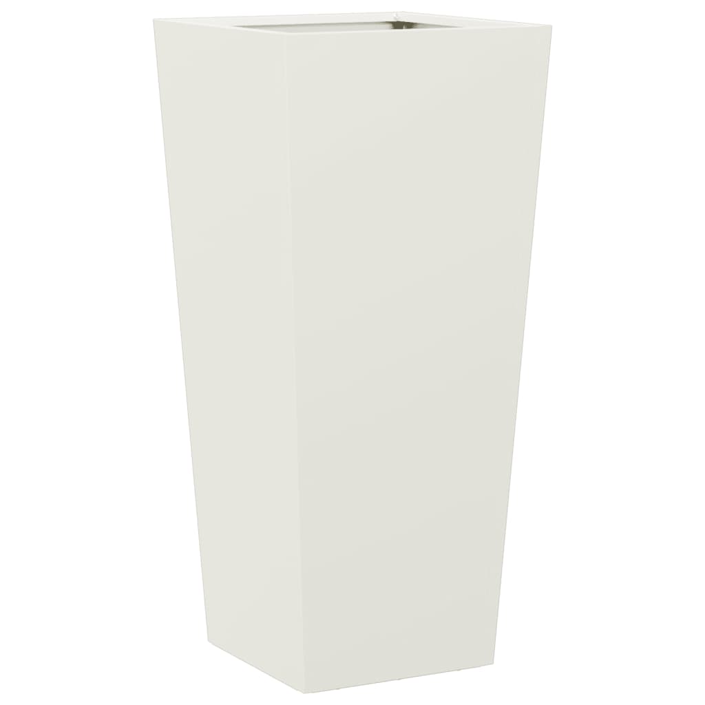 vidaXL Garden Planter White 35x35x75 cm Steel
